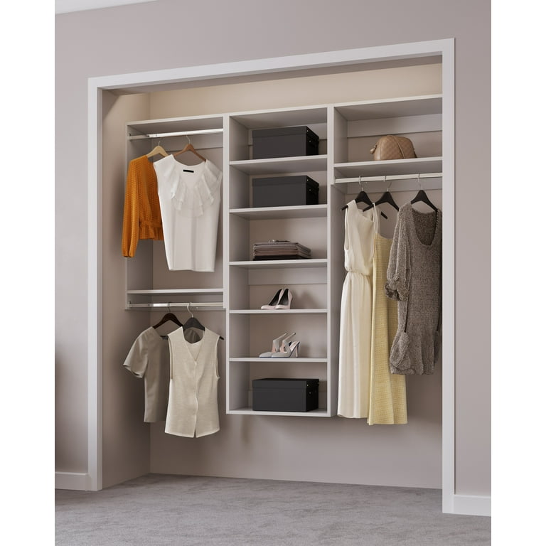 Modular Closet System - A Hanging Closet Organizer Including Closet  Shelves, Drawers for Clothes, and General Closet Storage for Bedroom  Organization