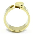 thumbnail image 3 of IP Gold(Ion Plating) Stainless Steel Ring with No Stone for Women Minimalist Theme No Stone Stone Color Style TK3120 Size 10, 3 of 4