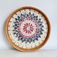 thumbnail image 2 of Plateau de Service en Rotin Tissé, Assiette de Fruits en Rotin Fait Main Naturel pour Table Basse, 2 of 2