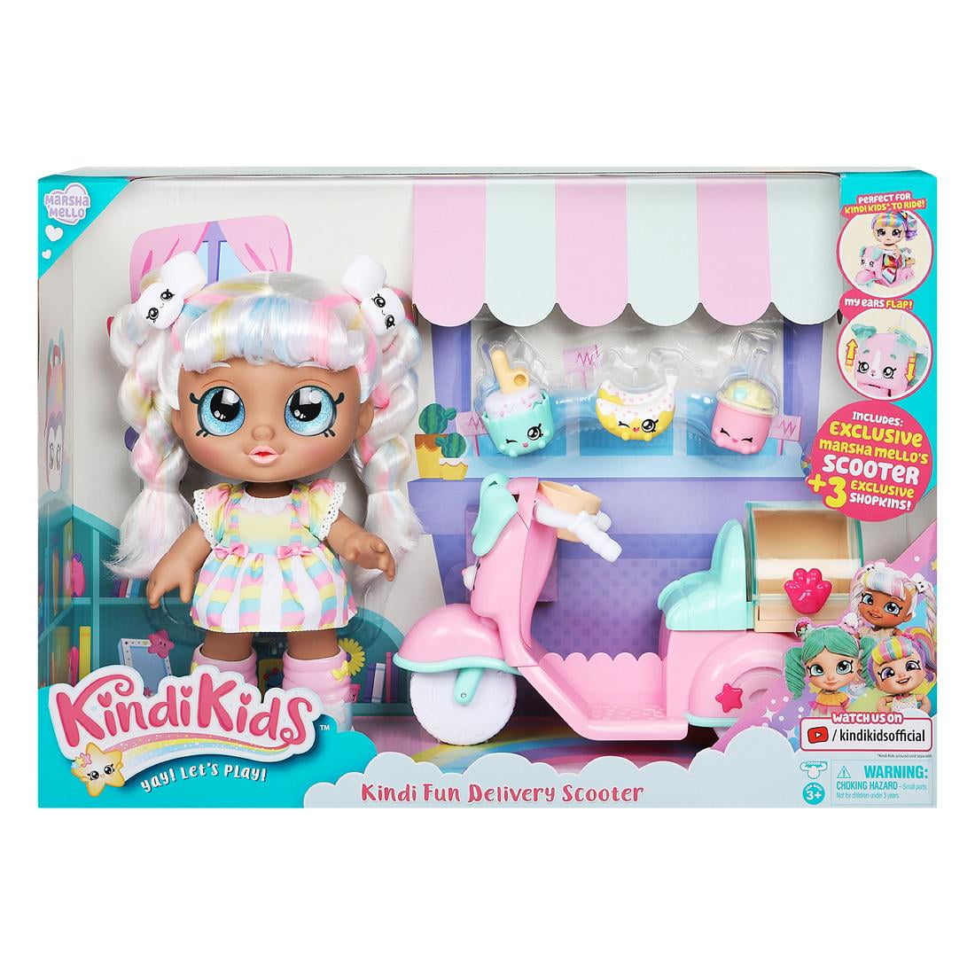 Kindi Kids Fun Delivery Scooter con Marsha Mello Doll