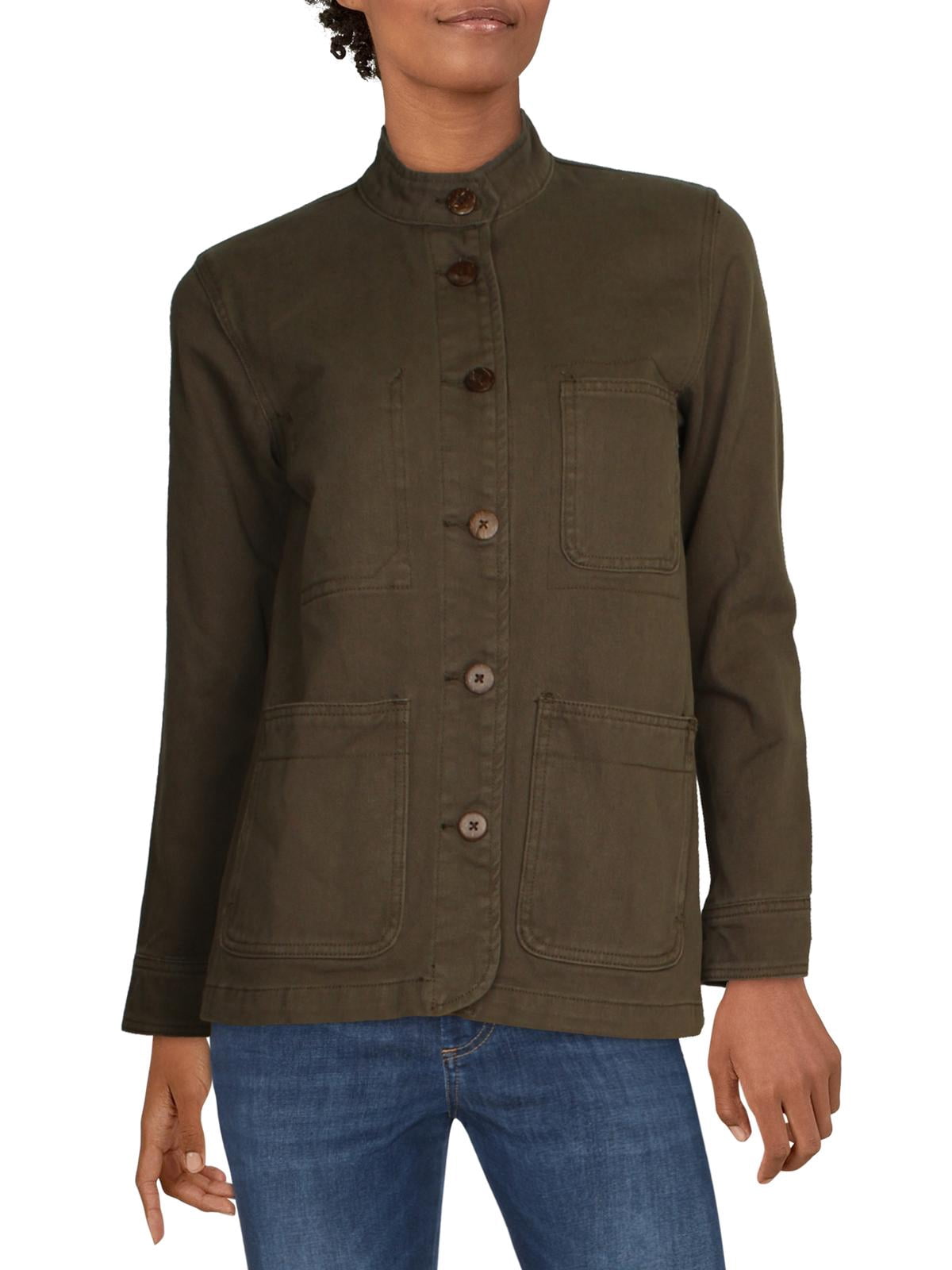 OAT New York Womens Cotton Solid Jacket 