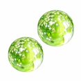 thumbnail image 3 of Gel Squishy Stress Ball with Flower Confetti And, 1-Pack, Green Grape Design, for Kids, Relaxation Toy, 3 of 3