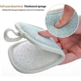 thumbnail image 3 of 4 Pack Washable Dishwashing Sponges, Reusable Dishwashing Sponges, Microfiber Scrubbing Sponges, 3 of 4