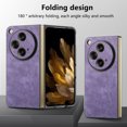 thumbnail image 2 of Allytech Folding Phone Case Compatible for OnePlus Open, Ultra Slim Luxury Premium PU Leather Shockproof Anti-Fall Skin Friendly Cover Case for OnePlus Open/Oppo Find N3 2023 - Purple, 2 of 11