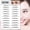 F, variant on Natural Looking Eyebrow Stickers 3D Water Transfer Temporary Tattoo Disposable Brow Patches for Sparse Brows Multiple Eyebrow Shape Options