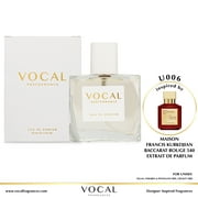 Vocal Fragrance Inspired by Maison Francis Kurkdjian Baccarat Rouge 540 Extrait De Parfum For Unisex 1.7 FL. OZ. 75 ml. Vegan, Paraben & Phthalate Free Never Tested on Animals