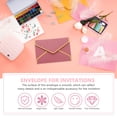 thumbnail image 4 of Mobutofu 6Pcs Wedding Invitation Envelopes Dark Red Vintage Design for Cards Storage and Special Events, 4 of 7