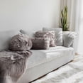 thumbnail image 2 of Gouchee Home Edinburgh Faux Fur Cushion 16" Round 2 Pack, 2 of 3