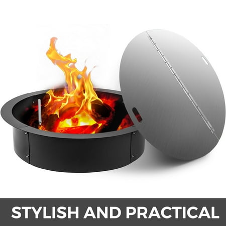 Foldable Fire Pit Ring Snuff Cover, 40 Inch Fire Pit Lid