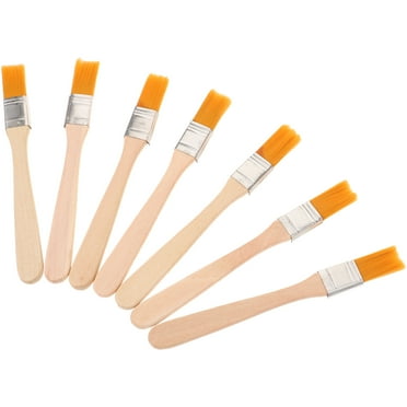 6 Pcs Paint Brush Painting with Wooden Handle Small Professionl Chip Drawing Nylon Bristle Child