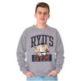 thumbnail image 4 of Street Fighter Ryu's Gym Workout Men's Crewneck Sweatshirt Brisco Brands S, 4 of 6