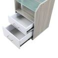 thumbnail image 5 of Glass Glow Pedicure Trolley Light Wood Cart for Nail Salon Furniture & Equipment, 5 of 7