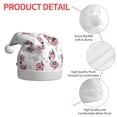 thumbnail image 4 of Salouo Flamingos Tribal for Adult Christmas Hat Xmas Holiday Hat Santa Hat for Women & Men Festive Headwear Accessories Fit for Christmas/ New Year/Holiday/Party,1PC, 4 of 6