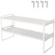 thumbnail image 1 of Libreros Bookshelf Iron Art Storage Rack Desk Bookshelf Magazine Rack Oficina Archivo Rack Estantería de Dos Pisos Negro/Blanco Estantería (Color : Rojo, Size : 14.37), 1 of 5