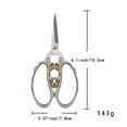 thumbnail image 7 of Retro Style Sewing Scissors Handcraft Art Work and Everyday Use Embroidery Threading Dressmaker Needlework Stitch Sharp Cutting Tailor hand scissors, 7 of 7