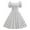 White, variant on LYXSSBYX Summer Dresses for Women Fashion Womens A Line Flare Vintage Dress Prom Swing Short Sleeve Polka Dot Printing Party Dress
