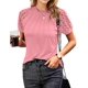 thumbnail image 1 of Blusa Rosa de Encaje para Mujer AURUZA, Casual de Negocios, 1 of 8
