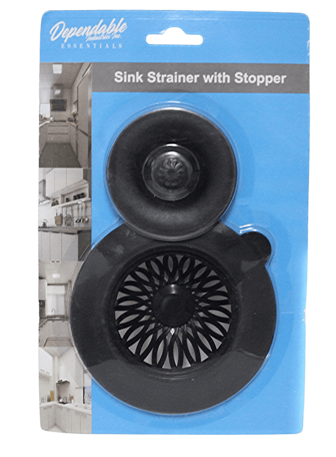 Dependable Industries 2 In 1 Kitchen Sink Strainer With Sink Stopper