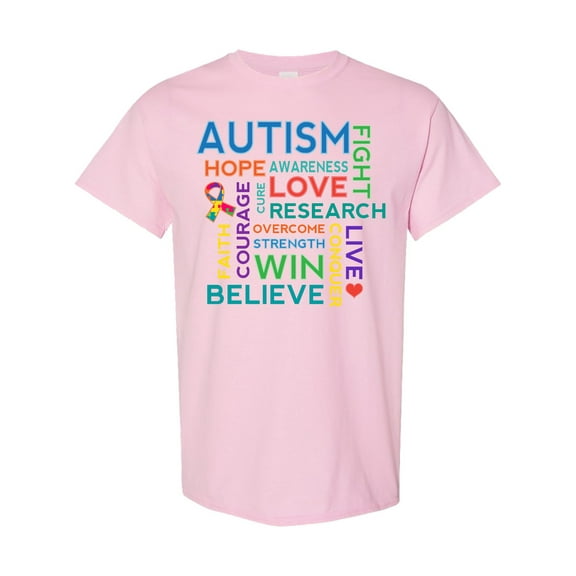Inktastic Autism Support Slogan T-Shirt