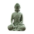 thumbnail image 4 of 2 estatuas pequeñas de Buda de piedra arenisca, regalo para interiores, exteriores, hogar y oficina. EstiloI, 4 of 9