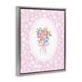 thumbnail image 2 of Stupell Industries French Country Pink Feminine Bouquet Gray Floating Frame Canvas Art, 17 x 21, by Corinne Haig, 2 of 8