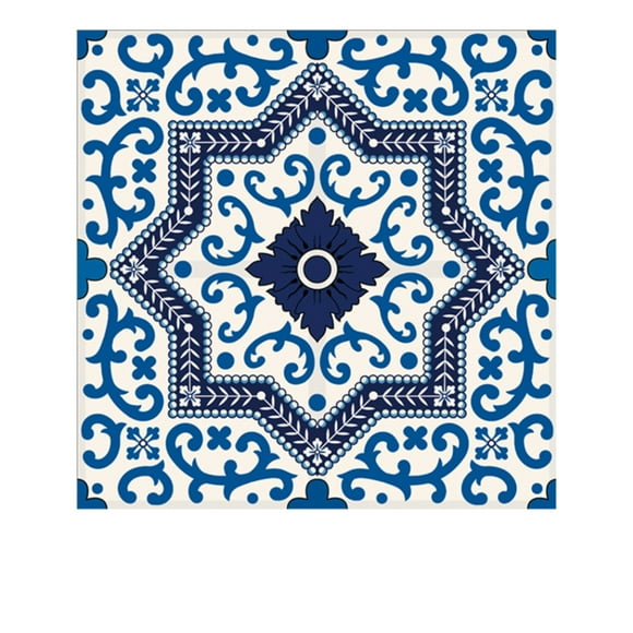asddcavvf 10pcs Talavera Tiles Tile Sticker, Self- Diy Glass Tile Wall Sticker For Home Kitchen Photo Tent Photo Backgrounds Small