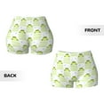 thumbnail image 2 of Yiaed Frogs and Dragonflies Print Women's Athletic Shorts Running Shorts Sporty Short High Waisted Elastic Workout Shorts for Yoga Gym Running & Sports -X-Large, 2 of 4