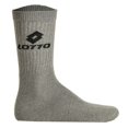 thumbnail image 3 of Calcetines LOTTO 3 Pares de Tenis Unisex, Calcetines Deportivos Terrycloth, Unicolor Gris 35-38, 3 of 4