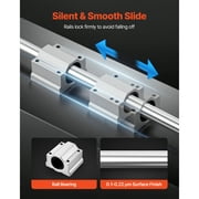 KFFKFF Linear Rail Kit, SFC25, Includes 2 Pieces of 1000 mm (39.4 inch) Motion Guide Rails and 4 Bearing Slide Blocks, Suitable for DIY Engraving Machines, Lathes, Milling Machine Slides