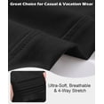 thumbnail image 6 of Men's Work Golf Shorts, Flexible Waistband Soft Breathable, 4-Pocket Lightweight Casual Hiking Black L, 6 of 7