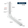 thumbnail image 3 of Maoww Support d'Étagère Robuste pour Mur, Étagère Suspendue, Supports en L, Blanc, 10 Pouces, 3 of 9