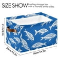 thumbnail image 3 of Ryvnso Fishes Storage Basket Large Bin Foldable Boxes Toys Organizer 14.2x10.2x8.3in 2 PCs, 3 of 8