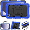 thumbnail image 2 of Case for Samsung Galaxy Tab A11 2025/Tab A9 2023 8.7 inch, 360 Rotating Stand Handle Pencil Holder Shoulder Strap Heavy Duty Shockproof Cover, Blue, 2 of 7