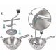 thumbnail image 3 of Stainless Steel Food Mixer Vegetable And Fruit Baby Food Vegetable And Fruit Jam Grinder Pressure Potato Device1 Set-silver, 3 of 5