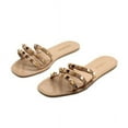 thumbnail image 2 of Olivia Miller Rio Women's Jelly Slide Sandals, Size: 6, Lt Beige, 2 of 5