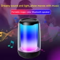 thumbnail image 4 of Portable Bluetooth Speakers with Lights, Night Light Waterproof,Speakers Color Change Bluetooth Speaker, Handsfree Phone PC MicroSD USB, 4 of 8