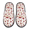 thumbnail image 1 of Balery Red Mushroom Pantuflas de Casa de Felpa Silenciosas con Diseño Estampado, Zapatillas Cómodas Antideslizantes de Algodón para Interior-Medium, 1 of 8