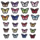 thumbnail image 1 of 24 Pcs 12 Colors Butterflies Appliques Stickers Vivid Embroidery Patches DIY Decoration for Clothes Dress Hat Jeans Repairing, 1 of 4