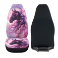 thumbnail image 6 of XYZCANDO Car Seat Covers Rose and Horse Design 2 Piece Car Seat Cover Set Auto Accessories SUV Vehicle Truck Soft Decorative Car Front Seat Covers, 6 of 10