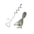 thumbnail image 4 of Cable de para perros y estaca, correa para perros de 10 pies Estaca de tierra en espiral fuerte Cable de correa para perros con estaca para, 4 of 9