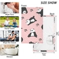 thumbnail image 2 of Coolnut Cute Pandas Patterned Hand Towels 2 PCS, Cotton Bath Towel for Drying Face Hands Body Decorative Water Absorbent Lightweight Towels for Bathroom Ktichen Travel Gym, 16"x28", 2 of 6