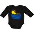 thumbnail image 3 of Inktastic Dumpster Fire Boys or Girls Long Sleeve Baby Bodysuit, 3 of 5