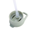 thumbnail image 2 of Botella de agua de vidrio con pajita y asa, tapa, botellas de agua con temporizador y pajita, 700 ml., 2 of 3
