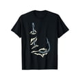 thumbnail image 1 of Camiseta de verano de algodón de manga corta con diseño de anzuelo, ideal para pescar, pescar, pescar, para hombre y mujer. 100 % algodón, cuello redondo, tallas S-XXXL., 1 of 6