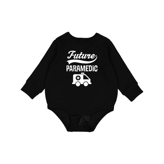 Inktastic Future Paramedic Ambulance Baby Fleece Bodysuit