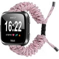 thumbnail image 1 of REQO Compatible with Fitbit Versa 2 Bands, Woven Nylon Friendship Rope Outdoor Survival Weave Adjustable Replacement Straps Wristbands Accessories for Versa Lite,Versa 2,SE, 1 of 7