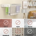 thumbnail image 5 of RYANSTAR RACING Drying Rack Clothing Upgrade ,Clothes Drying Rack Wall Mounted,Retractable Drying Rack 5 Aluminum Rods ,60 lb,with Hooks,White, 5 of 9