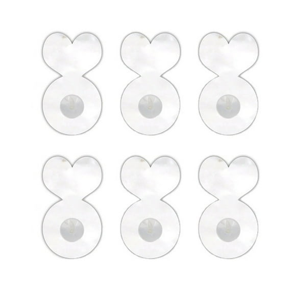 6Pcs Earring Lifters Acrylic Earplug Earring Lifters for Earring Back Ear Lobes Earring Lifter for Heavy Earrings