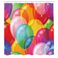 thumbnail image 3 of Ambesonne Cartoon Shower Curtain, Balloons Fun, 69"Wx70"L, Multicolor, 3 of 5