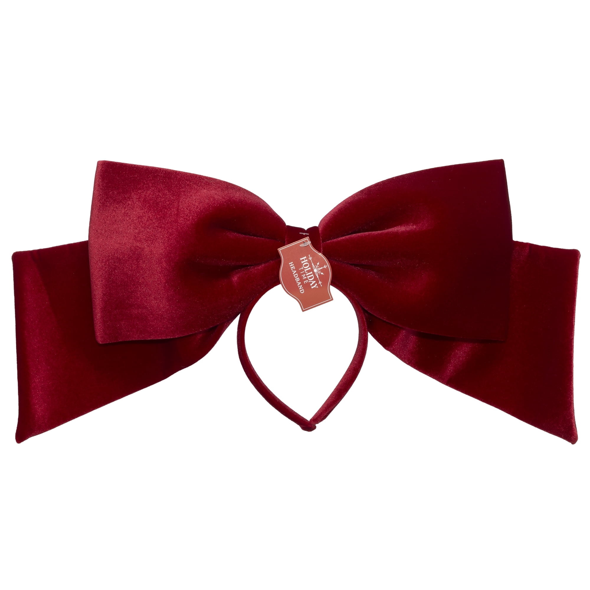 Red Velvet Oversized Bow Headband, 21" by Holiday Time